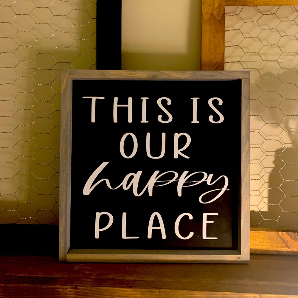 Wood sign